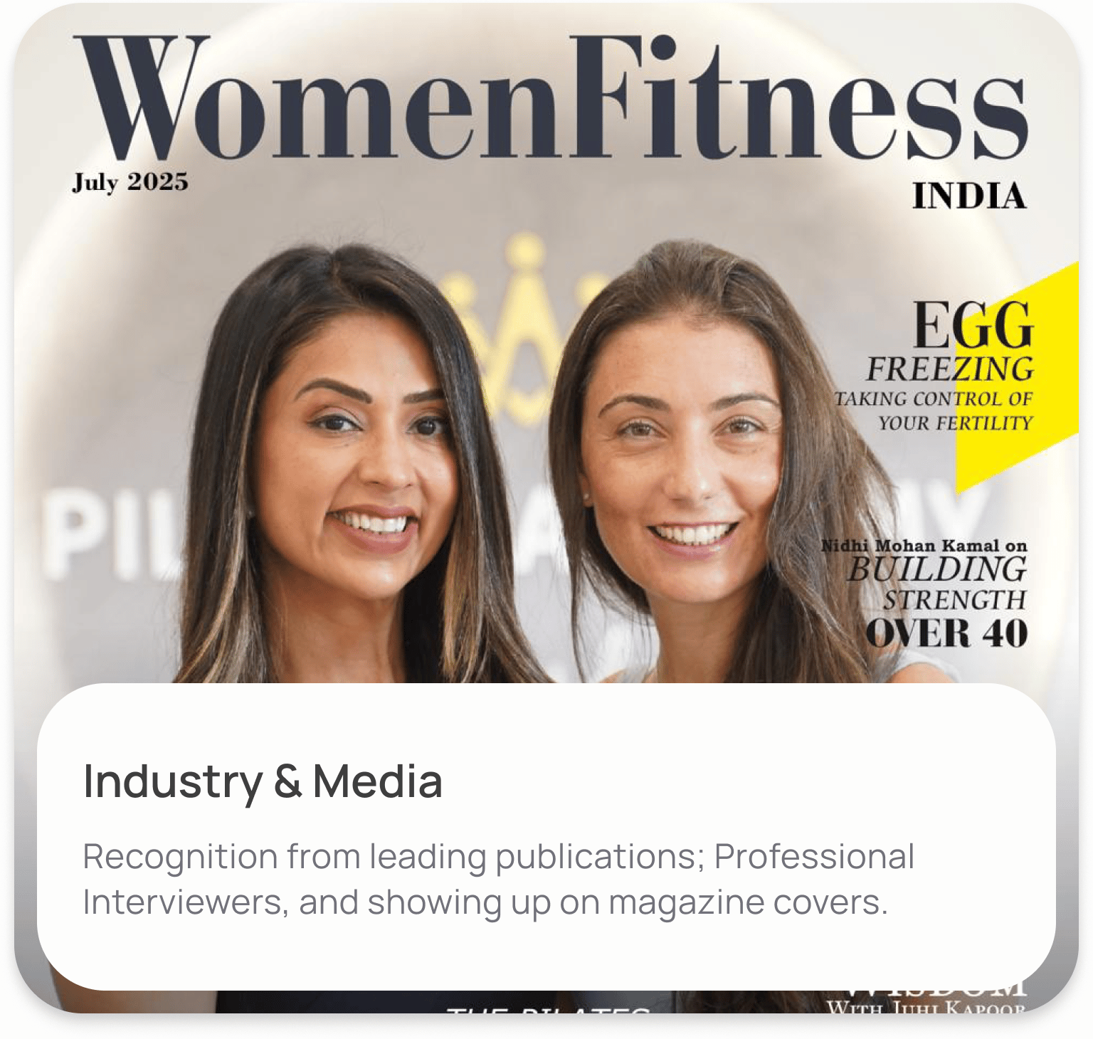 Industry & Media. Recognition from leading publications, professional interviewers, and magazine covers.